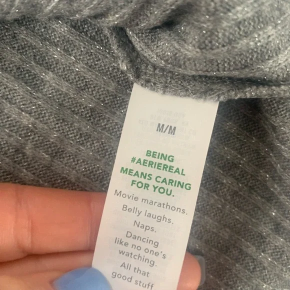 SOLD Aerie Sparkle Cardigan Tee - Picture 9 of 11